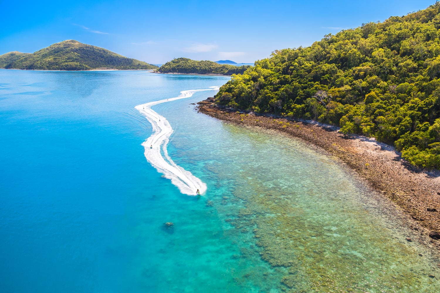 Queensland Airlie Beach Two Island Safari Jetski Tour